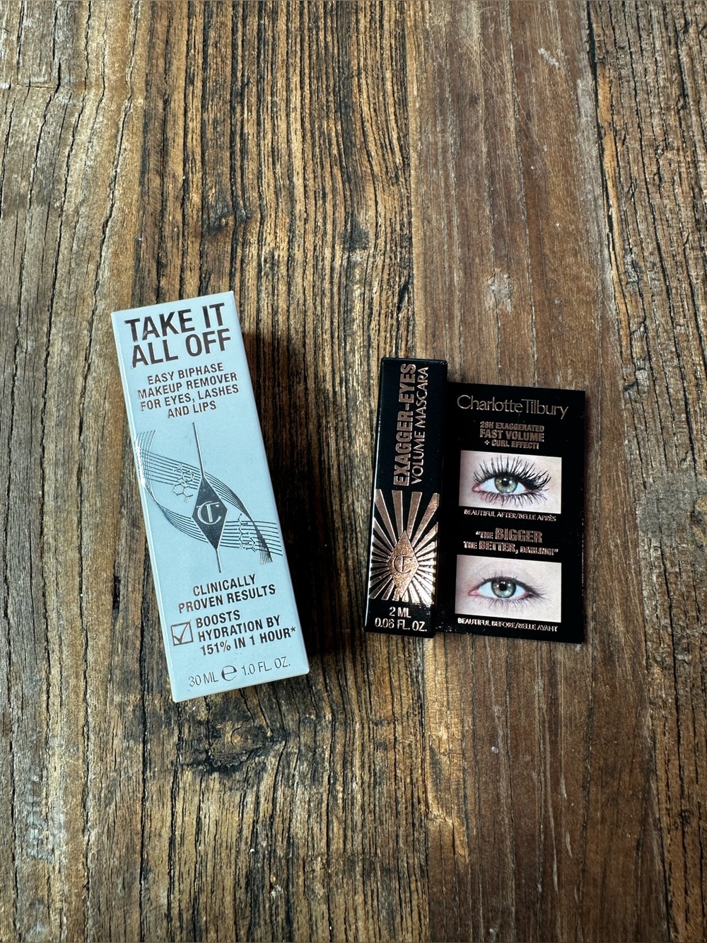 Charlotte Tilbury Mascara & Take It All Off Makeup Remover (Black, Rose Gold)
